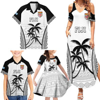 Custom Fiji Tapa Football Family Matching Summer Maxi Dress and Hawaiian Shirt Sporty Style LT05 - Polynesian Pride