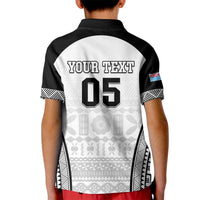 Custom Fiji Tapa Football Kid Polo Shirt Sporty Style LT05 - Polynesian Pride