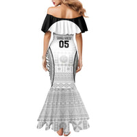 Custom Fiji Tapa Football Mermaid Dress Sporty Style LT05 - Polynesian Pride