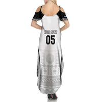 Custom Fiji Tapa Football Summer Maxi Dress Sporty Style LT05 - Polynesian Pride