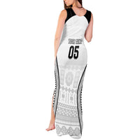 Custom Fiji Tapa Football Tank Maxi Dress Sporty Style LT05 - Polynesian Pride