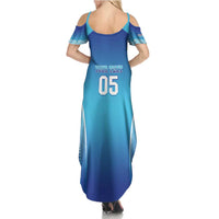 Custom Fiji Football Family Matching Summer Maxi Dress and Hawaiian Shirt Fijian Tapa Pattern LT05 - Polynesian Pride