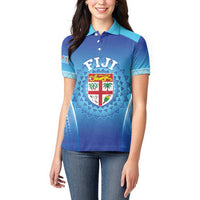 Custom Fiji Football Women Polo Shirt Fijian Tapa Pattern LT05 - Polynesian Pride