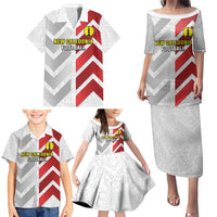 Custom New Caledonia Football Family Matching Puletasi and Hawaiian Shirt Unique Style LT05 - Polynesian Pride