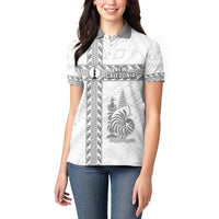 Custom New Caledonia Football Women Polo Shirt Go The Kagus LT05 - Polynesian Pride