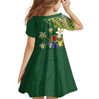Cook Islands 15 Finest Family Matching Tank Maxi Dress and Hawaiian Shirt Plumeria Polynesian Turtle LT05 - Polynesian Pride