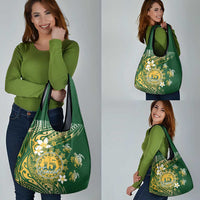 Cook Islands 15 Finest Grocery Bag Plumeria Polynesian Turtle