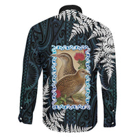 New Zealand Weka Family Matching Puletasi and Hawaiian Shirt Maori Hen Koru Pattern LT05 - Polynesian Pride