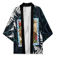 New Zealand Weka Kimono Maori Hen Koru Pattern - Polynesian Pride