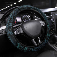 New Zealand Weka Steering Wheel Cover Maori Hen Koru Pattern - Polynesian Pride