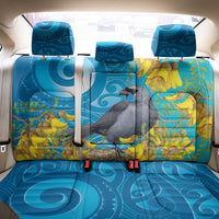 New Zealand Kokako Bird Back Car Seat Cover Maori Koru With Kowhai Flowers LT05 - Polynesian Pride