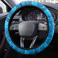 New Zealand Kokako Bird Steering Wheel Cover Maori Koru With Kowhai Flowers LT05 - Polynesian Pride