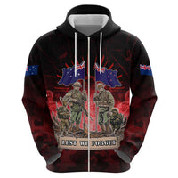 Australia And New Zealand ANZAC Day Hoodie Soldiers Lest We Forget LT05 - Polynesian Pride