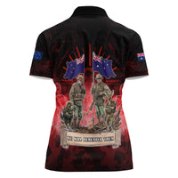 Australia And New Zealand ANZAC Day Women Polo Shirt Soldiers Lest We Forget LT05 - Polynesian Pride