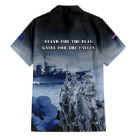 New Zealand ANZAC Day Family Matching Summer Maxi Dress and Hawaiian Shirt HMNZS Achilles We Will Remember Them LT05 - Polynesian Pride