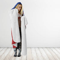 Kiribati 45th Independence Day Hooded Blanket Lesser Frigatebird Tribal Pattern