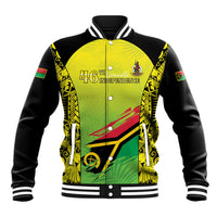 Vanuatu 46th Independence Baseball Jacket Special Style LT05 Unisex Yellow - Polynesian Pride