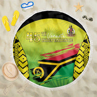 Vanuatu 46th Independence Beach Blanket Special Style LT05 One Size 150cm Yellow - Polynesian Pride