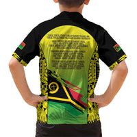 Vanuatu 45th Independence Family Matching Long Sleeve Bodycon Dress and Hawaiian Shirt Special Style LT05 - Polynesian Pride