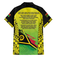 Vanuatu 45th Independence Family Matching Off Shoulder Maxi Dress and Hawaiian Shirt Special Style LT05 - Polynesian Pride