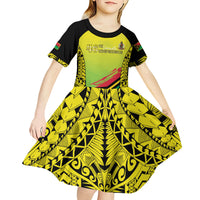 Vanuatu 45th Independence Kid Short Sleeve Dress Special Style - Polynesian Pride