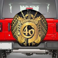 Vanuatu 45th Anniversary Of Independence Spare Tire Cover Gold Style - Polynesian Pride