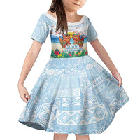 Hawaii And Japan Okinawa Family Matching Tank Maxi Dress and Hawaiian Shirt Aloha Gozaimasu Tiki With Shisa