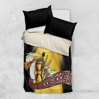 Papua New Guinea Bedding Set Independence Day Unique Style LT05 US Twin 172cm x 218cm Gold - Polynesian Pride