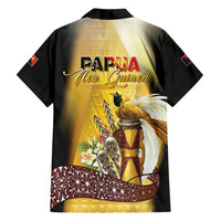 Papua New Guinea Family Matching Off Shoulder Maxi Dress and Hawaiian Shirt 50 Years Of Independence LT05 - Polynesian Pride