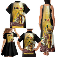 Papua New Guinea Family Matching Tank Maxi Dress and Hawaiian Shirt 50 Years Of Independence LT05 - Polynesian Pride