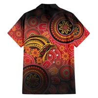 Papua New Guinea Family Matching Puletasi and Hawaiian Shirt Birds Of Paradise With Aboriginal Pattern LT05 - Polynesian Pride