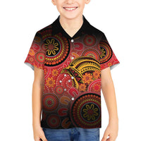 Papua New Guinea Hawaiian Shirt Birds Of Paradise With Aboriginal Pattern - Polynesian Pride