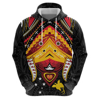Papua New Guinea Independence Day Hoodie Tribal Mask - Polynesian Pride