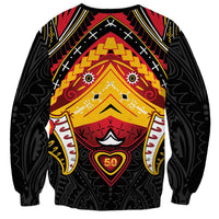 Papua New Guinea Independence Day Sweatshirt Tribal Mask LT05 - Polynesian Pride
