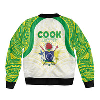 Kuki Independence 2026 Bomber Jacket Cook Islands 15 Finest White Version LT05 - Polynesian Pride