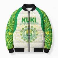 Kuki Independence 2026 Bomber Puffer Jacket Cook Islands 15 Finest White Version LT05 Unisex White - Polynesian Pride