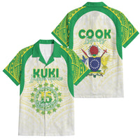Kuki Independence 2026 Family Matching Off Shoulder Maxi Dress and Hawaiian Shirt Cook Islands 15 Finest White Version LT05 Dad's Shirt - Short Sleeve White - Polynesian Pride