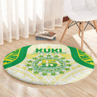 Kuki Independence 2026 Round Carpet Cook Islands 15 Finest White Version LT05 - Polynesian Pride