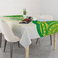 Kuki Independence 2026 Tablecloth Cook Islands 15 Finest White Version LT05 - Polynesian Pride