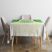 Kuki Independence 2026 Tablecloth Cook Islands 15 Finest White Version LT05 - Polynesian Pride