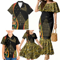 Papua New Guinea Hapi De Bilong Indipendens Family Matching Mermaid Dress and Hawaiian Shirt Special Style LT05 - Polynesian Pride