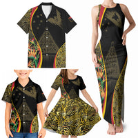 Papua New Guinea Hapi De Bilong Indipendens Family Matching Tank Maxi Dress and Hawaiian Shirt Special Style LT05 - Polynesian Pride