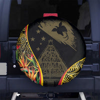 Papua New Guinea Hapi De Bilong Indipendens Spare Tire Cover Special Style LT05 No hole Black - Polynesian Pride