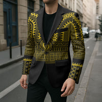 Philippines Filipinos Blazer Igorot Tribal Pattern Black LT05 - Polynesian Pride
