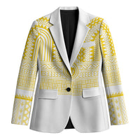 Philippines Filipinos Blazer Igorot Tribal Pattern White LT05 Unisex White - Polynesian Pride
