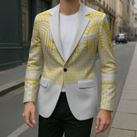 Philippines Filipinos Blazer Igorot Tribal Pattern White LT05 - Polynesian Pride
