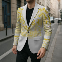 Philippines Filipinos Blazer Igorot Tribal Pattern White LT05 - Polynesian Pride