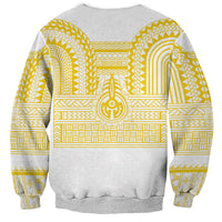 Philippines Filipinos Sweatshirt Igorot Tribal Pattern White LT05 - Polynesian Pride