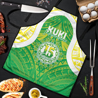 Kuki Independence 2026 Apron Cook Islands 15 Finest Green Version LT05 Green - Polynesian Pride
