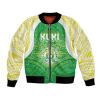 Kuki Independence 2026 Bomber Jacket Cook Islands 15 Finest Green Version LT05 Unisex Green - Polynesian Pride